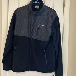 Champion Mens' Navy Full-Zip Fleece Jacket